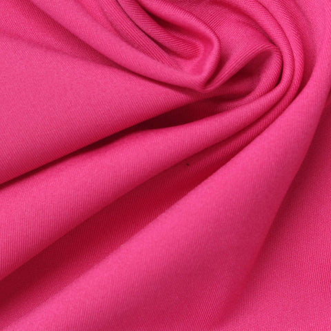 Polyester Stretch Sateen Fabric, 240 gsm, 160 cm — Pink