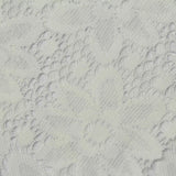 White Floral Lace, Polyester — photo 1