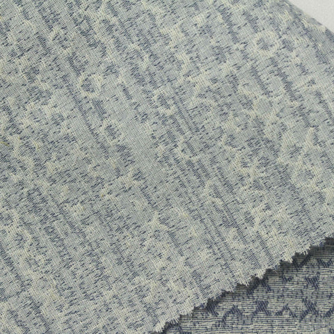 Jacquard Polyester Cotton Scuba Knit Fabric, 190 gsm, 150 cm — Blue