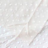 White Dots Chiffon, Polyester, 115 gsm — photo 1