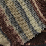 Brown Horizontal-Stripe Chunky Knit, Poly-Viscose, 180 gsm — photo 1