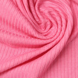 Viscose Stretch Rib Knit Fabric, 200 gsm — Pink, ref EF-253822 — photo 1