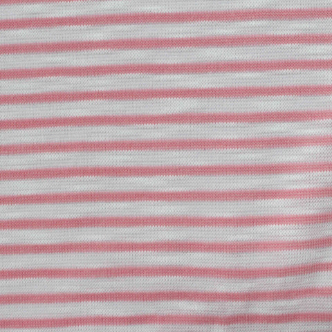 Pink Horizontal-Stripe Knit, Polyester