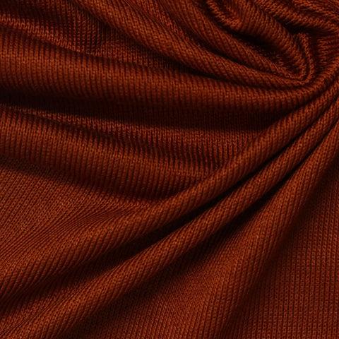 Polyester Stretch Chunky Knit Fabric, 180 gsm, 150 cm — Red