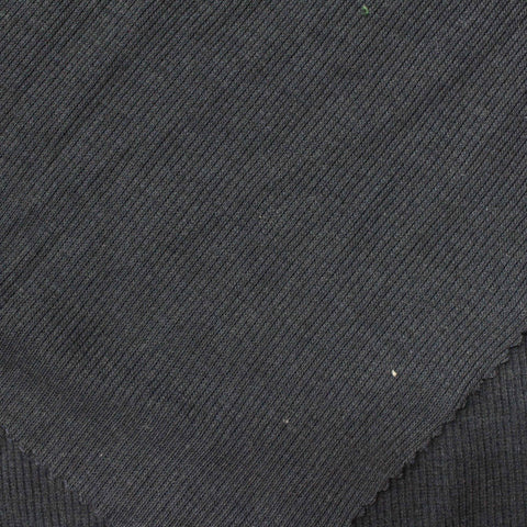Polyester Stretch Rib Knit Fabric, 249 gsm, 122 cm — Grey