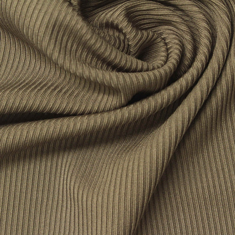 Heathered Khaki Marl Milk Silk Knit, Polyester