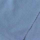 Cotton Polyester Stretch Rib Knit Fabric, 220 gsm, 165 cm — Blue — photo 1