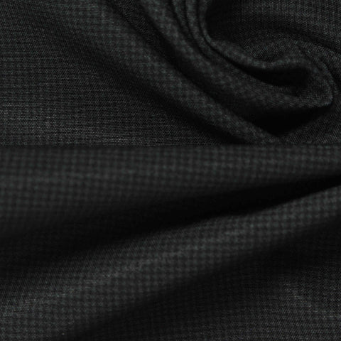 Dark Grey Check Woven, Polyester, 200 gsm