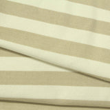 Beige Horizontal-Stripe Ponte Knit, Viscose-Nylon, 310 gsm — photo 1