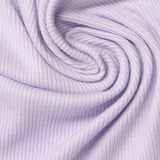 Viscose Stretch Rib Knit Fabric, 255 gsm, 130 cm — Purple — photo 1