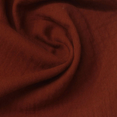 100% Cotton Crepe Fabric, 135 gsm, 160 cm — Brown