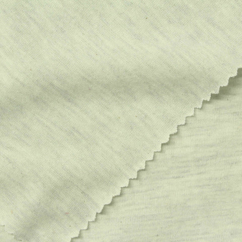 Light Green Marl Jersey Knit, Poly-Viscose, 150 gsm