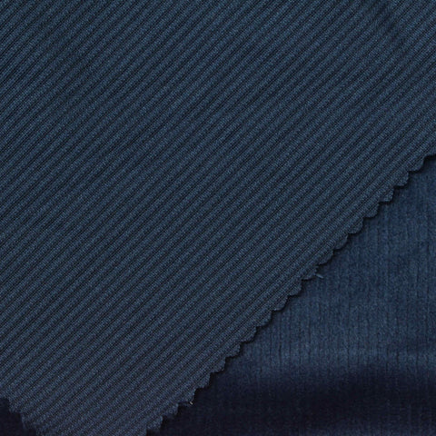 Polyester Stretch Knit Fabric, 190 gsm, 160 cm — Navy