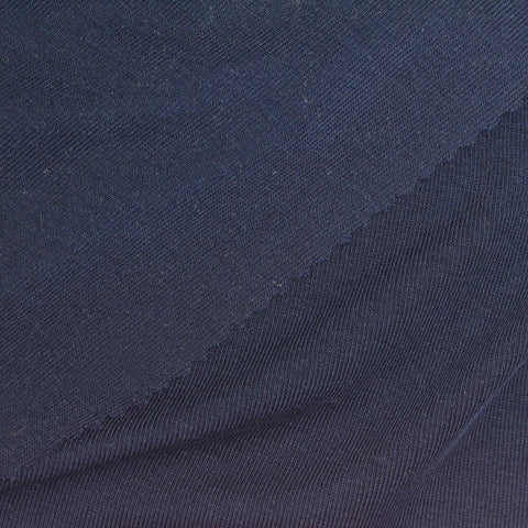 Navy Rib Knit, Tencel Lyocell