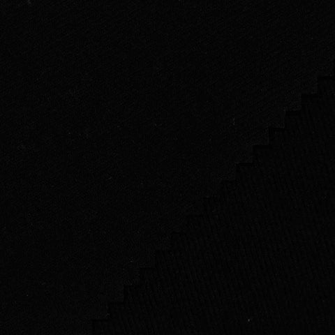 Brushed Polyester Stretch Twill Fabric, 280 gsm — Black, ref EF-232394