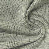 Light Grey Check Interlock Knit, Poly-Viscose — photo 1