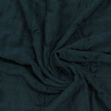 Dark Teal Tone-on-Tone Jacquard, Poly-Viscose — photo 1