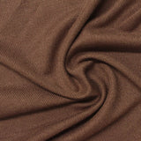 Polyester Viscose Stretch Chunky Knit Fabric, 240 gsm, 160 cm — Brown — photo 1