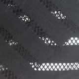 Black Stripes Jacquard, Poly-Viscose — photo 1