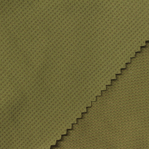 Green Marl Waffle Knit, Polyester