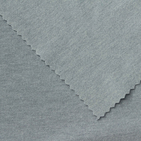 Polyester Tencel Lyocell Stretch Rib Knit Fabric, 260 gsm, 175 cm — Grey, ref EF-263509