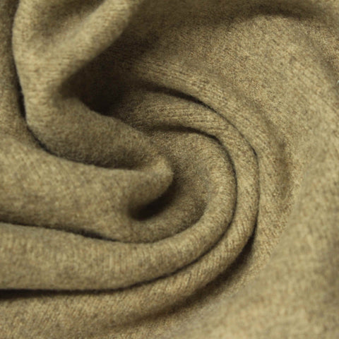 Heathered Brown Marl Rib Knit, Polyester