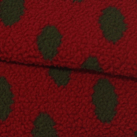 Dark Green Textured Knit, Polyester