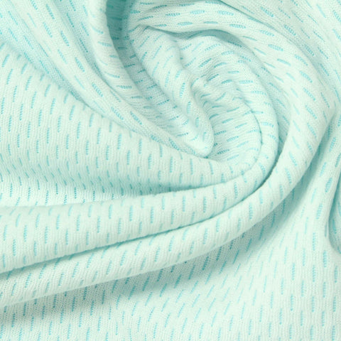 Jacquard 100% Polyester Mesh Fabric, 135 gsm, 195 cm — Blue