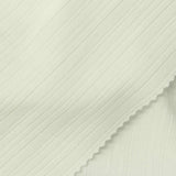 Polyester Stretch Rib Knit Fabric, 368 gsm, 157 cm — White — photo 1