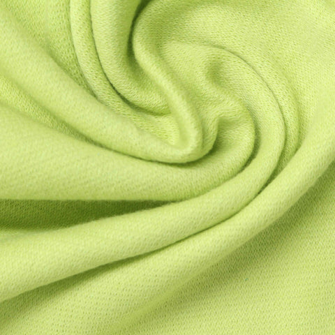 Polyester Cotton Stretch Piqué Knit Fabric, 225 gsm, 142 cm — Green