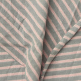 Striped Cotton Metallic Jersey Knit Fabric, 130 gsm, 165 cm — Grey — photo 1
