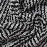 Black Heathered-Marl Jersey Knit, Cotton-Poly — photo 1