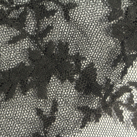 Black Floral Lace, Polyester
