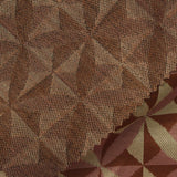 Brown Geometric Jacquard, Polyester — photo 1