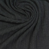 Viscose Stretch Rib Knit Fabric, 225 gsm, 150 cm — Black, ref EF-253477 — photo 1