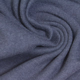 Blue-Grey Heather Interlock Knit, Cotton-Poly — photo 1