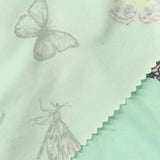 Black Butterflies Jersey Knit, Polyester — photo 1