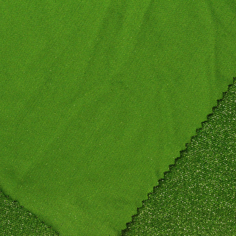 Green Marl French Terry, Poly-Linen