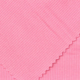 Cotton Stretch Rib Knit Fabric, 150 gsm — Pink — photo 1