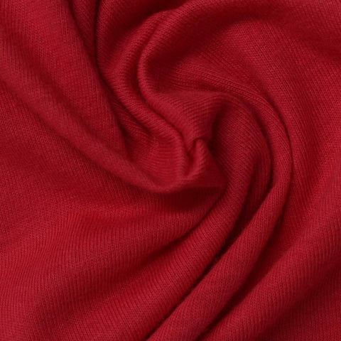 Cotton Polyester Jersey Knit Fabric, 150 gsm, 150 cm — Red, ref EF-223274