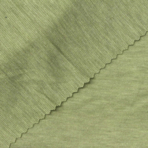 Light Green Heathered-Marl Rib Knit, Poly-Acrylic