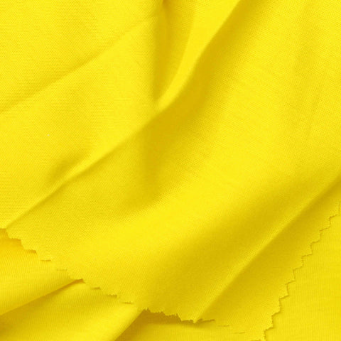 100% Cotton Jersey Knit Fabric, 156 gsm, 161 cm — Yellow