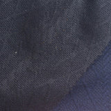 Navy Tone-on-Tone Chevron Interlock Knit, Polyester — photo 1