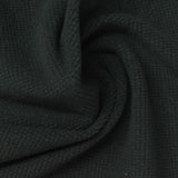 Jacquard 100% Polyester Fleece Fabric, 190 gsm — Black — photo 1
