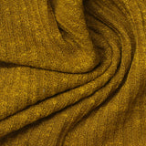 Mustard Heather Rib Knit, Polyester — photo 1