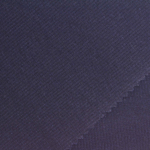 Dark Navy Rib Knit, Cotton
