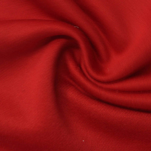 Cotton Polyester French Terry Fabric, 280 gsm, 150 cm — Red