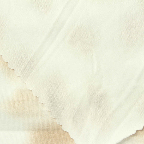 Beige Abstract Jersey Knit, Cotton