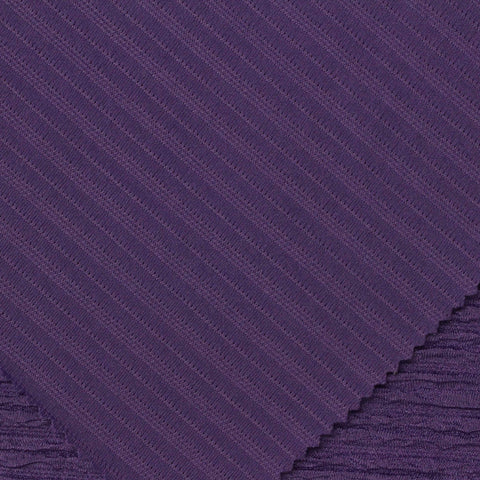 Polyester Stretch Knit Fabric, 220 gsm, 165 cm — Purple