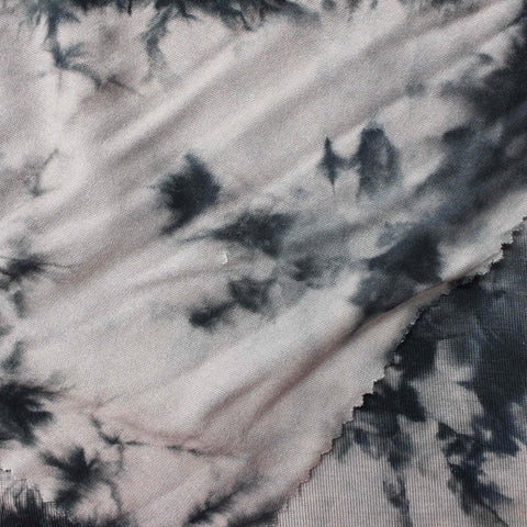 Black Abstract Knit, Viscose, 164 gsm